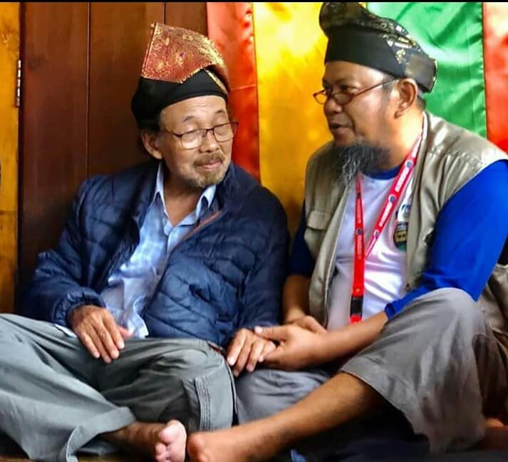  Norham Abdul Wahhab bersama Presiden Penyair Indonesia Sutardji Calzoum Bachri dalam Festival Sastra Internasional Gunung Bintan II di Tanjung Pinang, Oktober 2019 