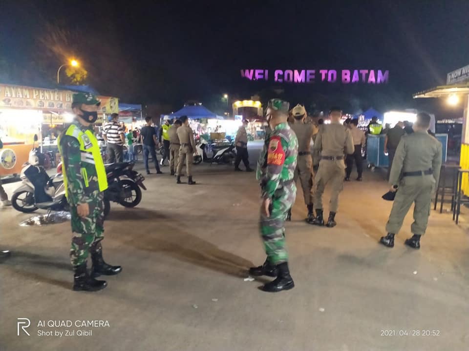 Tim Terpadu Datangi 15 Lokasi, Teggakkan Protkes dan Aturan Buka Tutup THM. (foto: mcb)