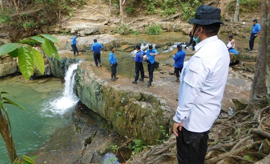 Telaga Bidadari Ditutup Untuk Sementara (foto : hms)