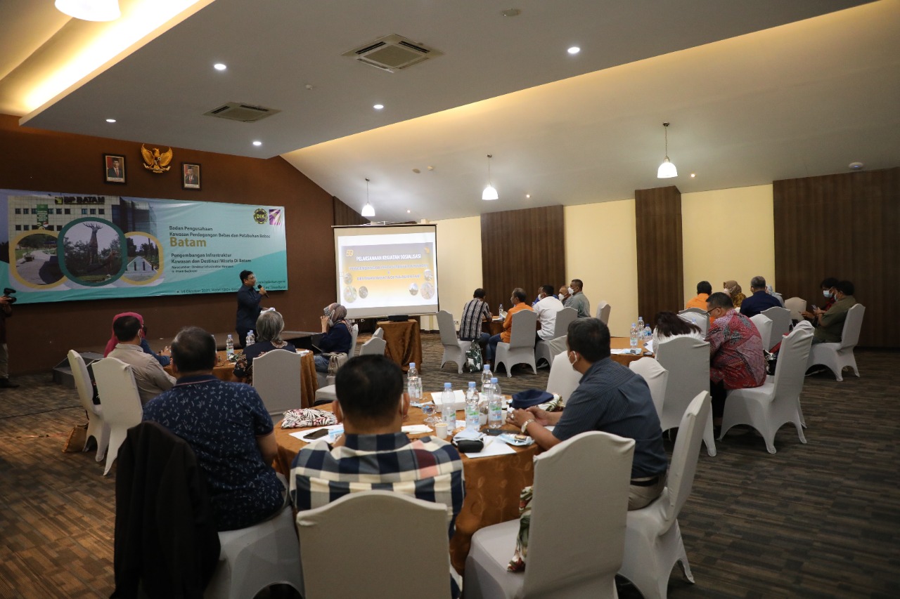 Melalui Sharing Session, BP Batam Paparkan Pengembangan Infrastruktur Pada Berbagai Sektor di Pulau Batam (foto : hms)