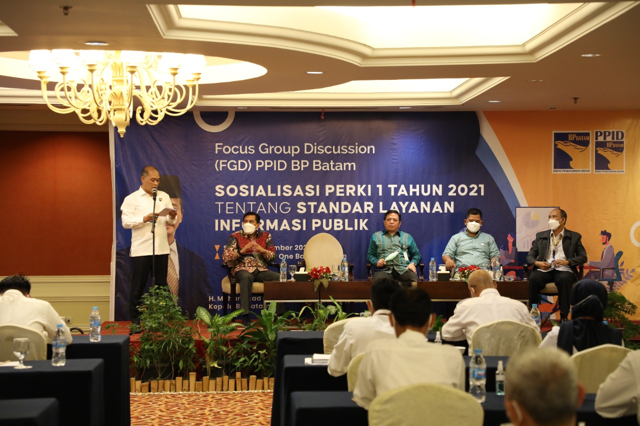 Wujudkan Transparansi Informal Publik, BP Batam Gelar FGD PERKI 1 Tahun 2021 (foto : hms)